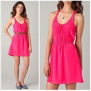 Madewell Broadway & Broome Silk Pink Dress